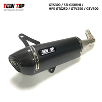 Silencieux de système d'échappement de moto de scooter pour GTS300/SEI GIORNI/HPE GTS250/GTS125/150 IE/GTV300 silencieux d'échappement avec DB Killer