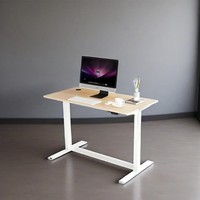 Support électrique moderne et ergonomique à double moteur, table de travail réglable en hauteur avec cadre de bureau pour ordinateur