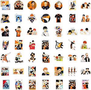 Paquete de 50/100 Pegatinas de Vinilo Removibles a Prueba de Agua de Anime <span class=keywords><strong>Haikyuu</strong></span> para Teléfono, Laptop, Equipaje, Botella de Agua, Decoración de Diario - Product Image 2