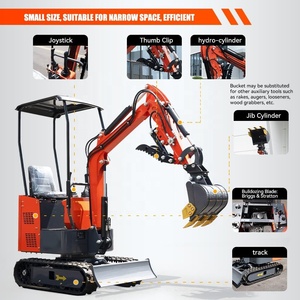 <span class=keywords><strong>Mini</strong></span>-excavatrices sur chenilles de 1 tonne avec moteur Kubota EPA, pour usage agricole en étranger, dotées d'une boîte de vitesses comme composant essentiel - Product Image 2