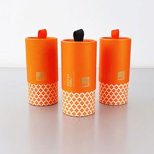 Emballages en carton écologiques de luxe en forme de cylindre pour cadeaux - Product Image 3
