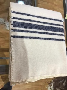 Thiết Kế Cổ Điển Len Chăn Sọc Whipstitch Overlock Cạnh Chăn Tinh Khiết Len Zealand Mới Chăn - Product Image 3