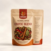 Sachets refermables personnalisés JIAHE, imprimés, recyclables, pour épices, aliments secs, poudres, 20g, 50g, 100g, qualité alimentaire, Mylar mat, vente en gros