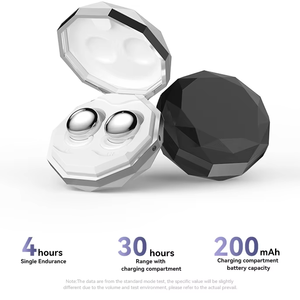 Auriculares inalámbricos verdaderos TWS Mini Auriculares portátiles con cancelación de ruido para dormir Auriculares LED impermeables invisibles Auriculares inalámbricos - Product Image 3