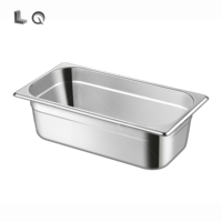 2025 Neues Design Produkt, Edelstahl 201, Mehrgrößen-Mehrzweck-Abtropfschale, Gelochte Gastronorm GN-Pfanne mit Edelstahldeckel