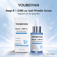 Soin Visage Liquide Anti-Âge et Anti-Rides au Peptide de Cuivre Bleu Pur Végétalien GHK-Cu, Acide Hyaluronique, Raffermissant et Éclaircissant, Marque Propre