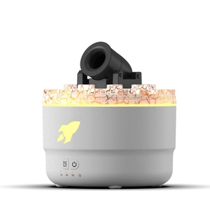 Produits Innovants 2024 - Diffuseur d'Huiles Essentielles à Flamme 3D en Forme de Canon, Méduse, Lave, avec 7 Couleurs LED et Humidificateur - Product Image 1