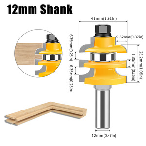 12mm Shank Mortise and Tenon <b>Cutter</b> Woodworking <b>Wood</b> Milling <b>Cutter</b> Slotting Cnc <b>Tool</b> - Product Image 4