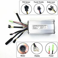 Kit de conversion pour vélo électrique Fat Bike avec moteur de moyeu arrière 48V 500W, câble étanche, accélérateur à pouce et assistance au pédalage (PAS)