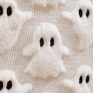 Chemin de table fantôme blanc d'Halloween, chemin de table effrayant et mignon pour centre de table de fête - Product Image 1