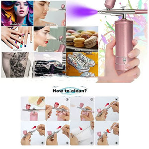 Hot Selling Multifunctional Operation Makeup Kit Compressor Wireless Charging Mini Nail Painting <b>Spray</b> Gun Cordless Gun - Product Image 2