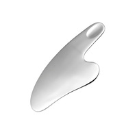 Spatule faciale IANNA gratuite avec logo, cuillère à crème cosmétique, outil de beauté, applicateur de fond de teint, spatule à crème Guasha en acier inoxydable