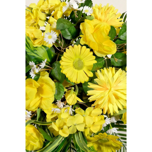 Ramo de Flores Artificiales Amarillas, Guirnaldas Decorativas y Arreglos Florales Colgantes de Pared para Decoración del Hogar, Bodas y Fiestas - Product Image 5