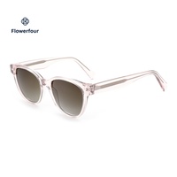 Lunettes de soleil de luxe Flowerfour en cristal, écologiques, unisexes, monture optique en acétate à bord complet, charnière à ressort, pour adultes