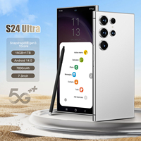 Smartphone Original S24 Ultra 16GB+1TB Dual SIM 5G Ponsel 7.3 Inci HD Resolusi 120Hz CPU Deca Core 108MP Spanyol