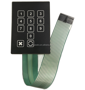 Tùy chỉnh đồ họa <span class=keywords><strong>Overlay</strong></span> Bàn phím công ty sản xuất Tactile kim loại Dome Acrylic Bảng điều khiển phía trước Inlay Bàn phím membran chuyển đổi - Product Image 4