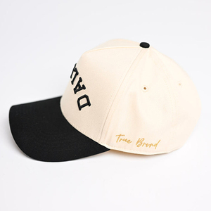 Gorra de Béisbol Bicolor de Sarga Común de Algodón 5 Paneles con Logotipo Bordado Personalizado y Estampado Puff Calidad Premium Estilo Urbano - Product Image 3