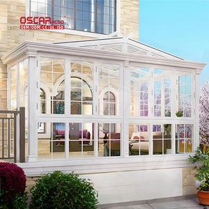 Système de température bioclimatique préfabriqué d'occasion, aluminium, verre, <span class=keywords><strong>solarium</strong></span>, jardin extérieur, patio, vente, véranda - Product Image 1