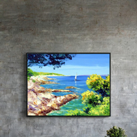 Art original, peinture à l'huile sur toile 100% peinte à la main, art déco, paysage naturel, taille personnalisée, art mural suspendu pour la décoration de la maison