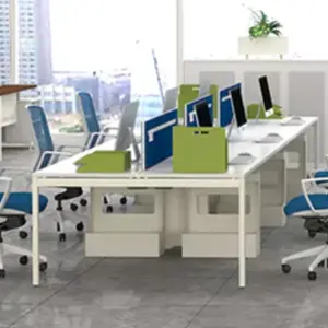 Modulare ufficio set cubicolo telaio mobili workstation scrivania partizione per 6 persone