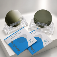 Verres de lunettes de soleil optiques polarisés progressifs en deux parties UV400 CR39 1.499, courbe de base 2C, Weishuo WS-03G, vente en gros usine Danyang