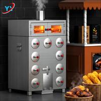Horno Asador Comercial de Acero Inoxidable de Fácil Limpieza, con Diseño Multihoyo para Hornear Patatas, Peras y Taro