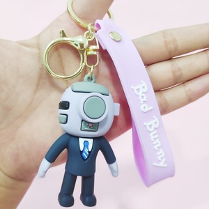 Llavero de Juguete <span class=keywords><strong>con</strong></span> Forma de <span class=keywords><strong>Hombre</strong></span> de Baño y <span class=keywords><strong>Hombre</strong></span> de Monitoreo de Audio, Accesorio para Bolsos y Coches, para Hombres y Mujeres - Product Image 2