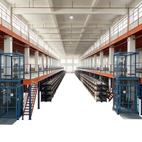 HONGXIN Étagère de mezzanine robuste en acier laminé à froid sans boulons, personnalisable, 2/3 niveaux, revêtement poudré, protection contre la corrosion