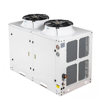 Unité de condensation à refroidissement par air à double ventilateur supérieur avec compresseur scroll pour système de stockage frigorifique commercial de moyenne taille