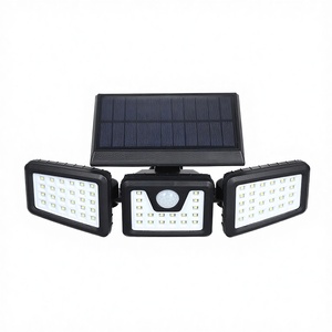 مصابيح HESHI الشمسية بثلاثة رؤوس قابلة للتعديل مع مستشعر حركة <span class=keywords><strong>LED</strong></span> IP54، إضاءة نهارية 180 درجة 5000K، مادة ABS، معتمدة من CE، بطارية تدوم 30000 ساعة - Product Image 2