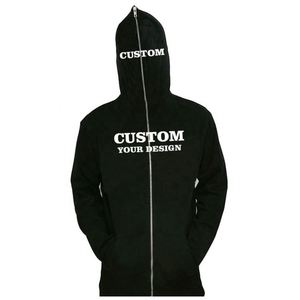 Sweat à capuche unisexe surdimensionné à fermeture éclair pour homme, en coton épais 100 %, avec cagoule intégrée, demi-zip - Product Image 2