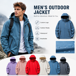 Hot Sales Custom Outdoor, Waterproof <b>Windbreaker</b> Hiking Sportswear Breathable Mountaineering <b>Camping</b> Jacket/ - Product Image 1