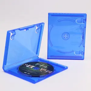 מוצרים חמים כחול/שקוף משחק יחיד דיסק פלסטיק יחיד דיסק DVD מקרה Blu-ray משחק דיסק מקרה