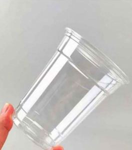 High Quality PET <b>Plastic</b> Cold <b>Drink</b> 11oz 320ml Clear Disposable Latte Coffee <b>Cup</b> Custom Logo Iced Beverage Cafe Apparel Garbage - Product Image 6