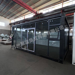 Muro cortina de vidrio para patio de villa, sala de reuniones móvil personalizable, aislamiento solar, sala de sol, aluminio de puente rotto - Product Image 4