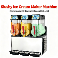 Machine professionnelle à granita commerciale 15L, à un, deux ou trois réservoirs