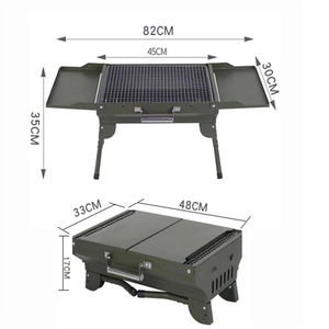 Parrilla de Carbón Plegable de Acero Inoxidable con Dispositivo de Seguridad para la Deficiencia de Oxígeno, Parrilla Portátil para Acampar para 3-5 Personas - Product Image 4