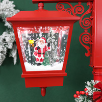 Lampe de rue musicale JIN PENG avec effet de neige tombante pour la décoration de Noël à la maison, à l'hôtel, au centre commercial ou lors de fêtes