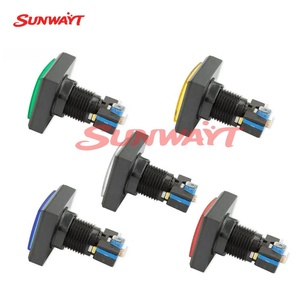 Botón Pulsador Iluminado Cuadrado de 33mm*33mm con Microinterruptor, Botón Pulsador LED de 12V para Máquina de Juegos Arcade - Product Image 4