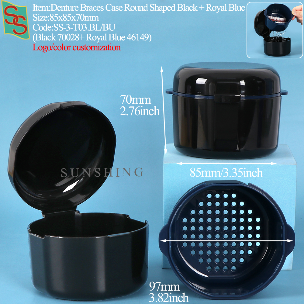 ถาดสีดำ + รอยัลบลู