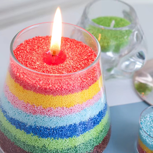 Cera Naturale Colorata Effetto Perla e Sabbia per Candele Artigianali e Pittura su Sabbia - Product Image 1