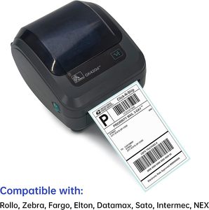 Etiquetas de Endereço Térmicas Fanfold 4x6 para Impressão, Etiquetas de Embalagem e Envio, Rolo de Adesivos - Product Image 6