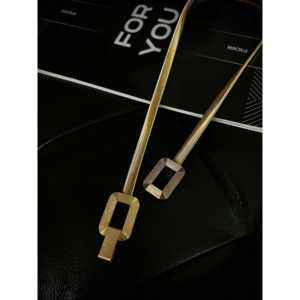 Ceinture en métal Fiori avec boucle carrée en laiton, ceinture formelle pour femmes - Product Image 1