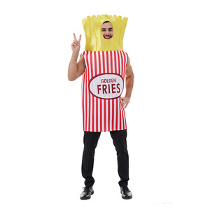 Disfraz de Papas Fritas Eraspooky para Adultos, Unisex, de Poliéster, Color Dorado, para Fiestas de Halloween - Product Image 5