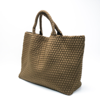 Sac tissé en cuir PU, sacs tissés écologiques personnalisés avec grande capacité, sac fourre-tout surdimensionné personnalisé, produit en gros