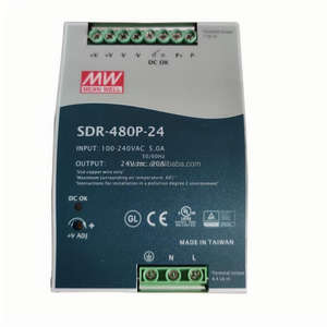 Alimentation à découpage sur rail <span class=keywords><strong>SDR</strong></span> PFC haute efficacité en stock <span class=keywords><strong>SDR</strong></span>-<span class=keywords><strong>480P</strong></span>-<span class=keywords><strong>24</strong></span> - Product Image 1