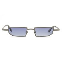 YOUTOP Nouvelle Collection 2023 Lunettes de Soleil Rectangulaires Géométriques Chic Rétro Haut de Gamme 7748 Certifiées CE en Titane Bicolore Polarisées