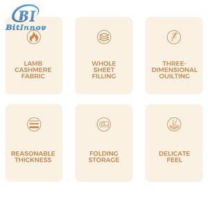 Bitinnov 12 Inch Sang Trọng Nữ Hoàng Kích Thước Gel Bộ Nhớ Bọt Nệm Cao Su Bọt Ngủ Cũng Bọt Nệm Cuộn Trong Một Hộp - Product Image 2