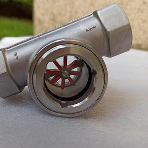 Indicateur de débit d'eau en acier inoxydable 304 DN25 à filetage interne, roue à aubes, 1\" 2\", capteur de débit excentrique à bride - Product Image 2