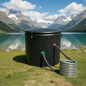 OEM <b>Inflatable</b> Drop Stitch Spa Tub Portable Design Rigid Body for Outdoor Hot Ice <b>Bath</b> Recovery Therapy - Product Image 4